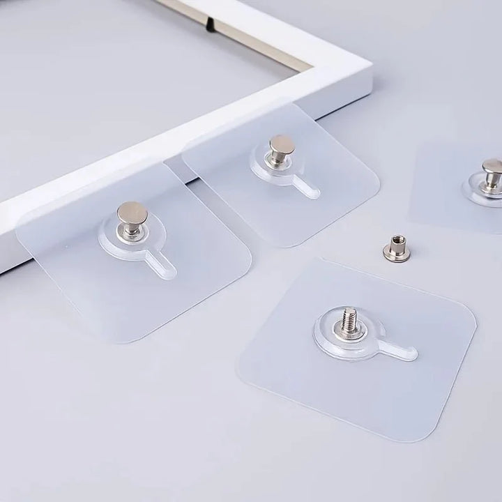 Organisation leicht gemacht: 10 transparente Wandhaken. Stark, selbstklebend & bohrfrei für Ihr modernes Zuhause.