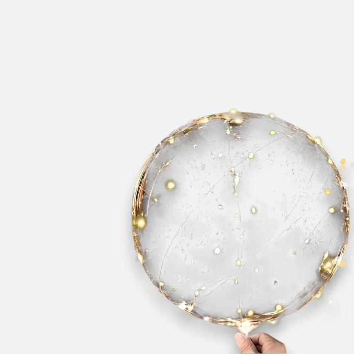 Das 10er LED Ballon Set warmweiß, batteriebetrieben, erzeugt gemütliches Ambiente als Deko & Stimmungslicht.