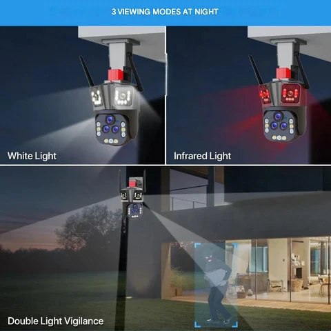 Smart Home WLAN-Überwachungskamera mit Bewegungserkennung, 20MP & Nachtsicht für Ihre Sicherheit.
