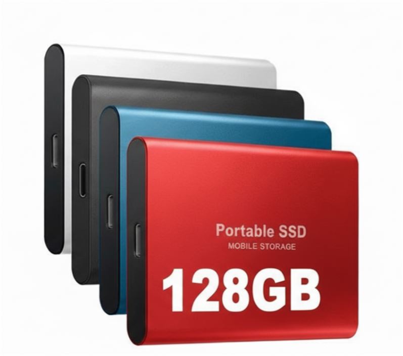 Hochleistungs-128GB externe SSD für schnelle Datenspeicherung. Robustes Gehäuse schützt Ihre wichtigen Dateien.