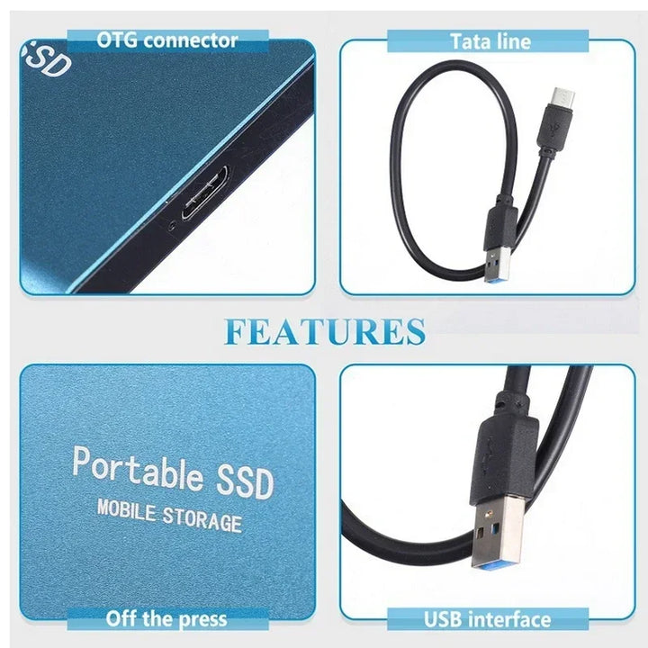 Sichere deine Daten: 128GB externe SSD mit USB-C für schnelle Backups. Stoßfest und leicht transportierbar.