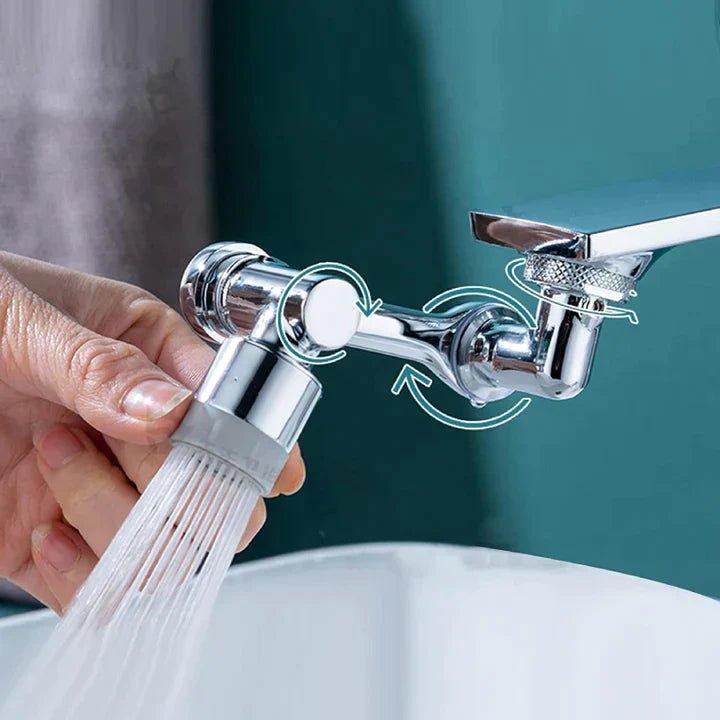 Flexibler 1440° Wasserhahn-Sprühkopf für die Küche, ideal zum Spülen von Spülbecken, aus robustem Edelstahl.