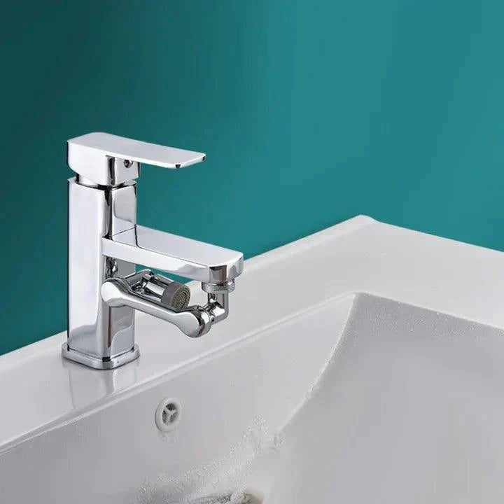 Praktischer Wasserhahn-Sprühkopf, 1440° drehbar, aus langlebigem Edelstahl für Küchen- und Badezimmer-Armaturen.