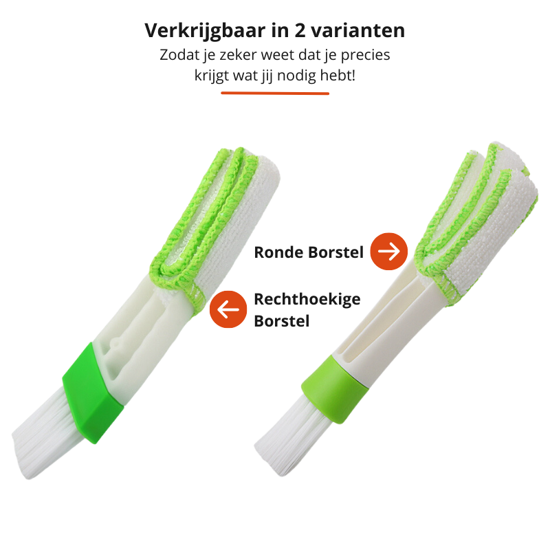 Zweifach-Werkzeug: Autopflege-Bürste & Mikrofaser-Pad für umfassende Detailpflege und Innenraumreinigung.