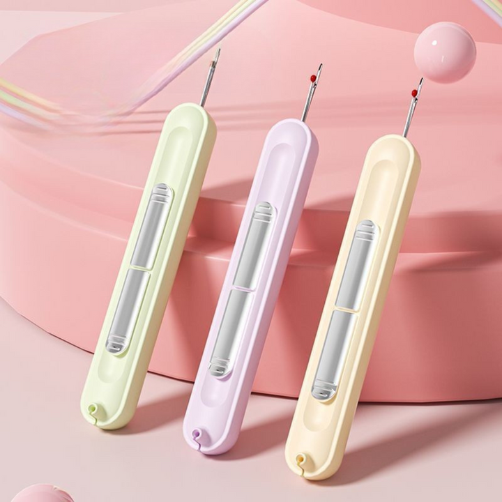 2-in-1 Nadel Einfädelhilfe für Näh- & Bastelprojekte. Praktische Nähhilfe zum mühelosen Faden einfädeln.