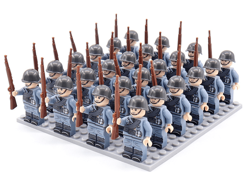 Farbenfrohes Lernspielzeug: 21 Bausteinfiguren fördern Kreativität & Feinmotorik bei Kindern.