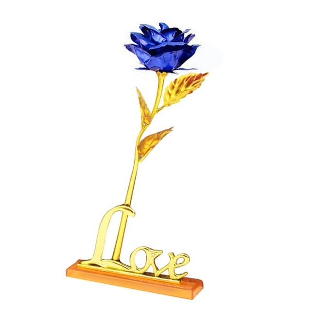 Ewige Rose, 24k vergoldet, perfektes romantisches Geschenk für Liebe & Jahrestag.