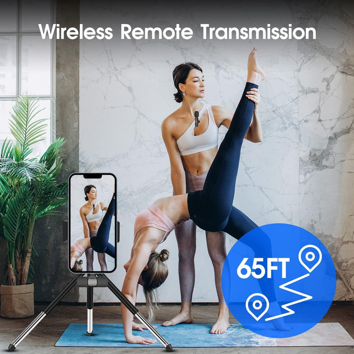 Tragbare kabellose Mikrofone für iPhone/iPad. Optimale Audioqualität für mobile Aufnahme & Interviews.