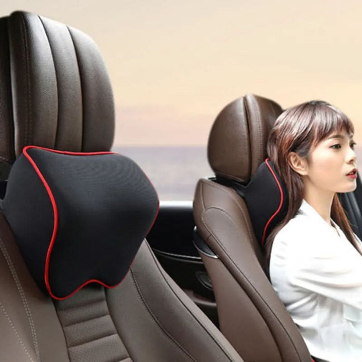 Hochwertiges 2er-Set Autozubehör: Memory Foam Nackenkissen für maximalen Reisekomfort bei jeder Autofahrt.