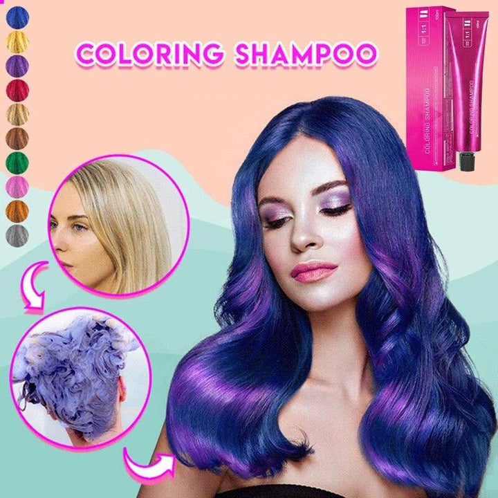 Shampoo mit Haarfarbeffekt: Intensive Coloration & Haarpflege in einem Produkt für strahlenden Glanz.