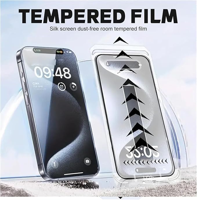 Kratzfester iPhone Bildschirmschutz: 3-in-1 Privatsphäre, Panzerglas & Anti-Fingerprint.