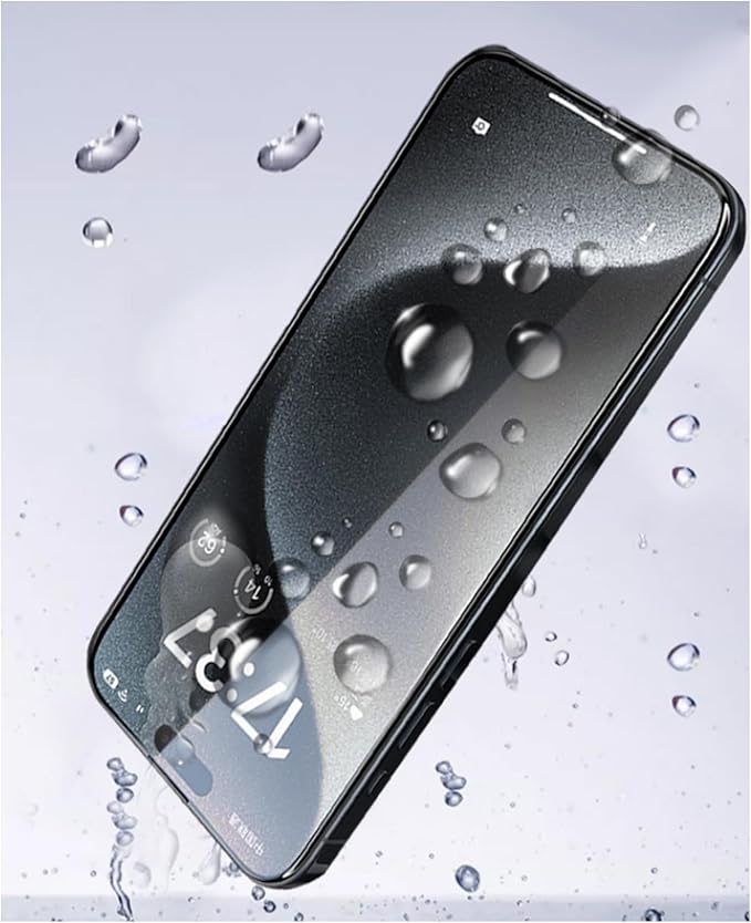 Premium iPhone Displayschutz: Privatsphäre, Panzerglas & Anti-Fingerprint Beschichtung.