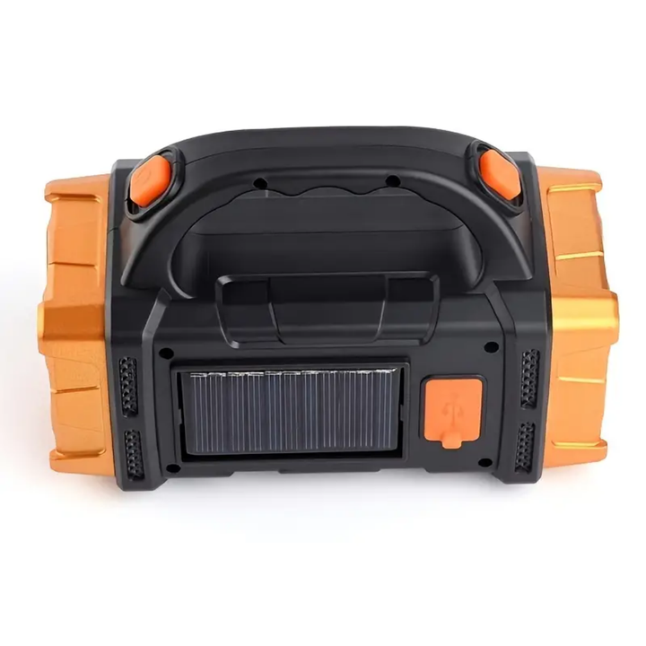 LED Notfall Taschenlampe. Helle Unisex LED-Taschenlampe mit Solarladung und Powerbank für Survival & Reisen.