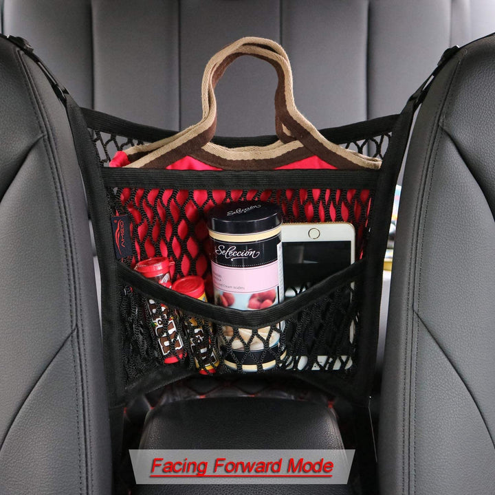 Reiseorganizer für längere Fahrten, schafft zusätzlichen Stauraum und hält das Auto aufgeräumt.