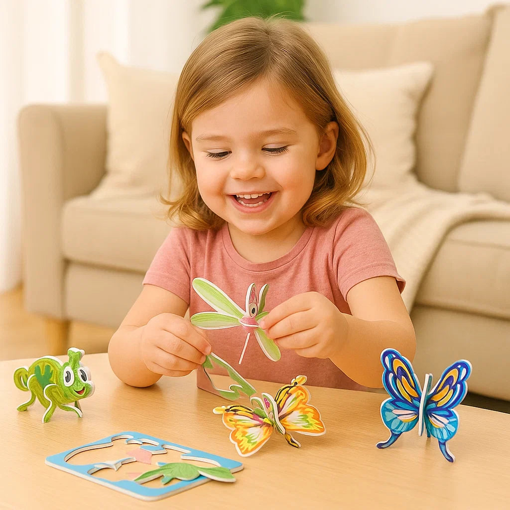 3D Schaumstoff-Puzzle Dinosaurier-Set für Kinder. Detaillierte Figuren zum Zusammenbauen.
