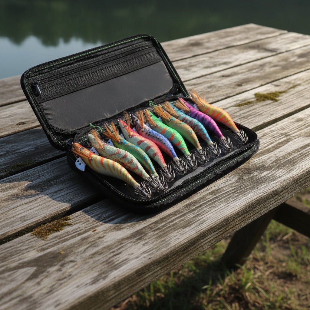 3D gedruckter Garnelenköder für Angeln in Süß- und Salzwasser. Realistische Imitation als Raubfischköder.