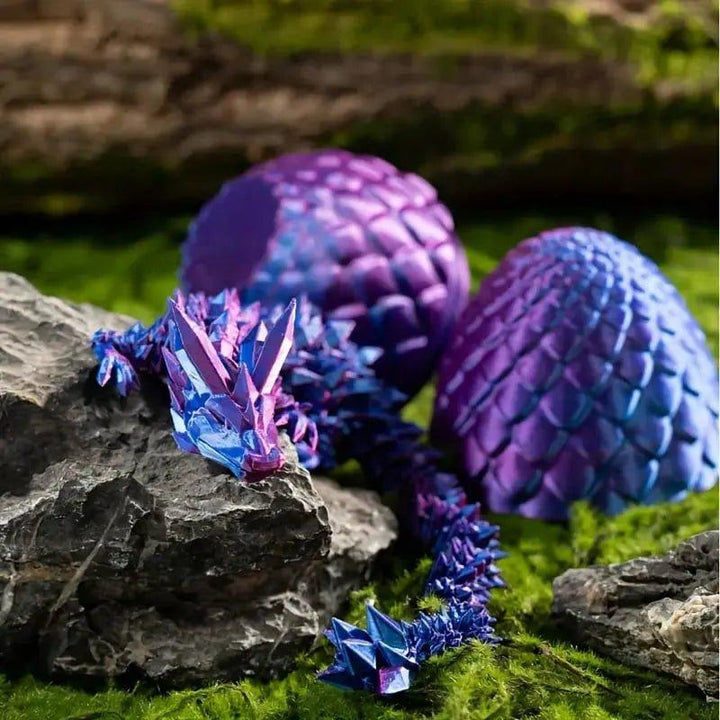 3D-gedrucktes Kristall Mobile aus Kunststoff als fesselnde Schreibtischdeko und Fidget-Spielzeug.