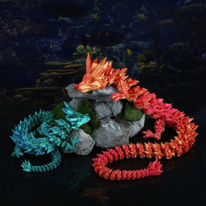 Fesselndes Kunststoff-Mobile, 3D-gedruckt, als originelle Schreibtischdeko und Fidget-Geschenk.