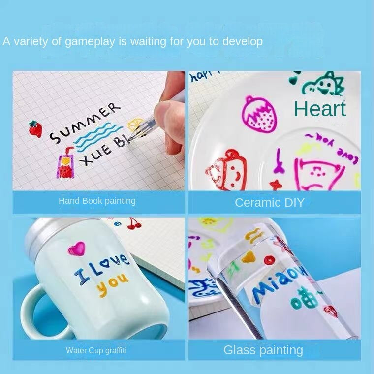 Hochwertiges 3D Gelstift-Set mit intensiven, lebendigen Farben für detaillierte 3D-Zeichnungen.