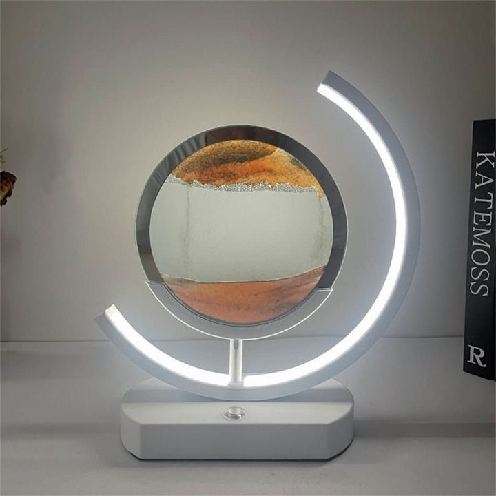 Moderne 3D Sandkunst Tischlampe mit LED, eine stilvolle Deko Lampe und Geschenkidee für jedes Zuhause.