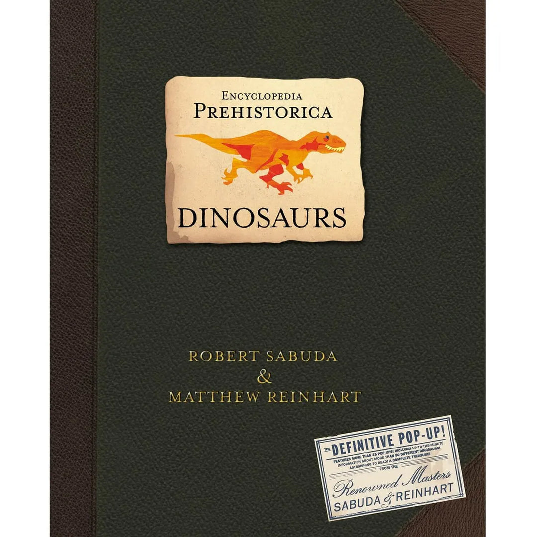 Vielfalt an Dinosauriern als 3D Pop-Ups im interaktiven Kinderbuch. Lernabenteuer Urzeit & Geschenk.