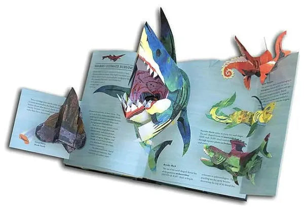 Festlich verpacktes 3D Pop-Up-Buch Dinosaurier als ideales Geschenk für Kinder & Familien. Hardcover.