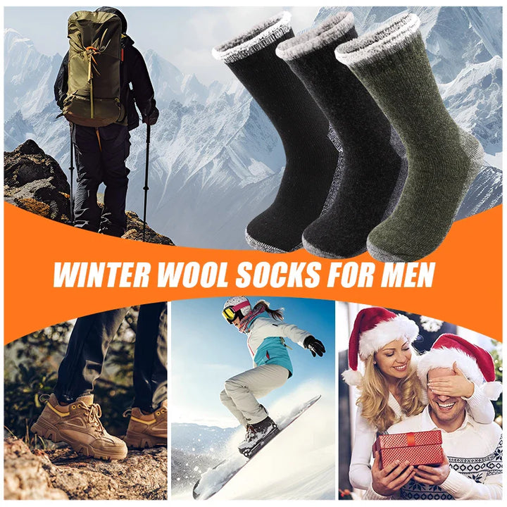 Thermo-Herrensocken, 3er Pack, optimaler Kälteschutz und Komfort für den Winter.