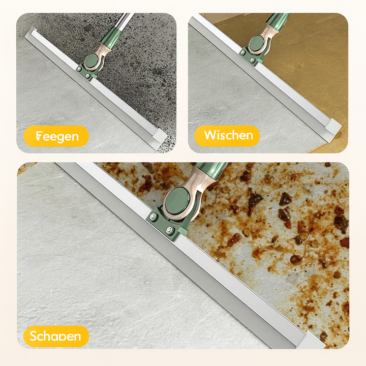 FlexWisch 3in1 Bodenwischer als Fliesenreiniger; für Bad, Küche und andere geflieste Bereiche.