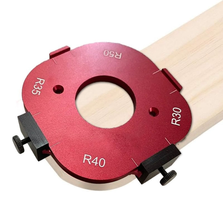 Hochwertiger Eckpositionierer für Handwerk & Heimwerken. Aluminium-Schablone für perfekte Rundungen & Winkel.