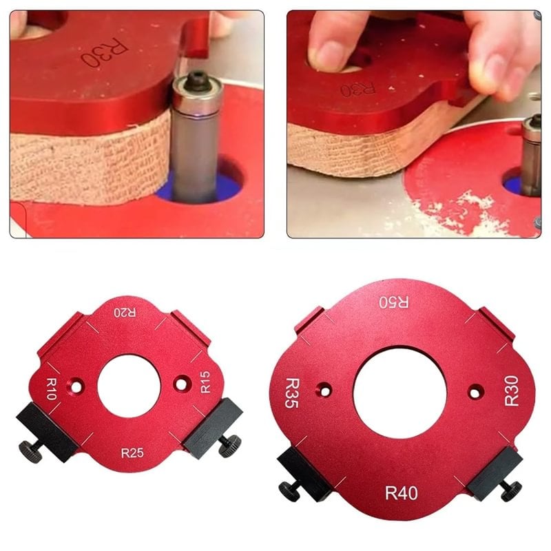 Robuster Aluminium-Eckpositionierer als Schablone für langlebige Präzision bei der Holzbearbeitung.