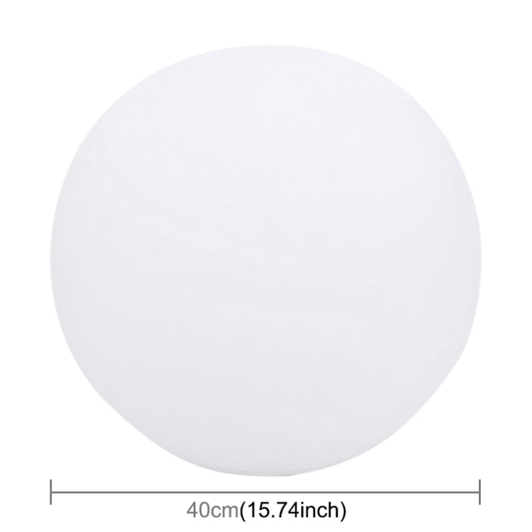 Farbwechselnde 40cm Solar LED Kugel als schwimmende Poolbeleuchtung und Gartenlampe. Wasserdicht und fernbedienbar.