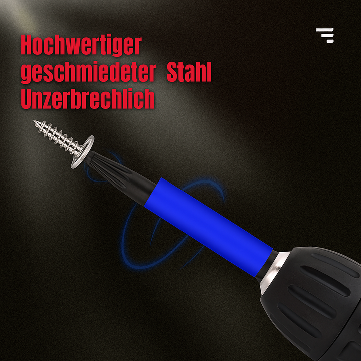 Komplettes 46-teiliges Werkzeugset mit magnetischen Schrauber-Bits, Steckschlüsseln und Nüssen für jede Reparatur.