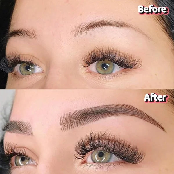 Kreiere perfekt definierte Augenbrauen mit dem 4D Haarstrich Pinsel. Einfacher Microblading-Effekt für Beauty.