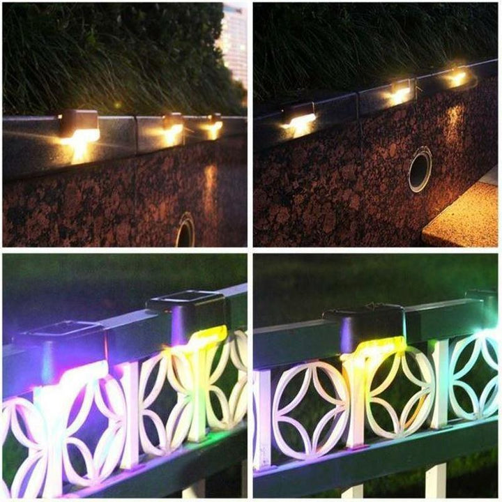 Langlebige Solar-Außenleuchten im 4er-Set. Wasserdichte Treppenbeleuchtung für Garten & Stufen.
