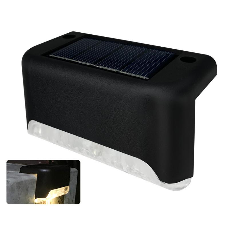 Solar-Treppenbeleuchtung (4er-Set), wasserdicht. Funktionale Wandleuchten für Garten & Terrasse.