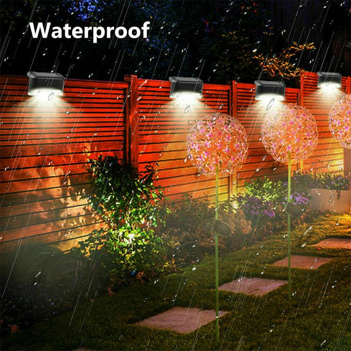 Wasserdichte Solar-Wandleuchten (4er-Set) für Treppen. Ideal für Garten- & Terrassenbeleuchtung.