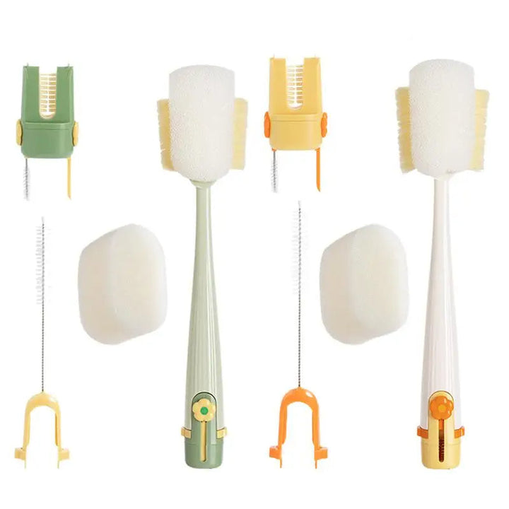 Müheloser 5-in-1 Flaschenreiniger für schnelle & hygienische Reinigung von Flaschen, Gläsern & Behältern.