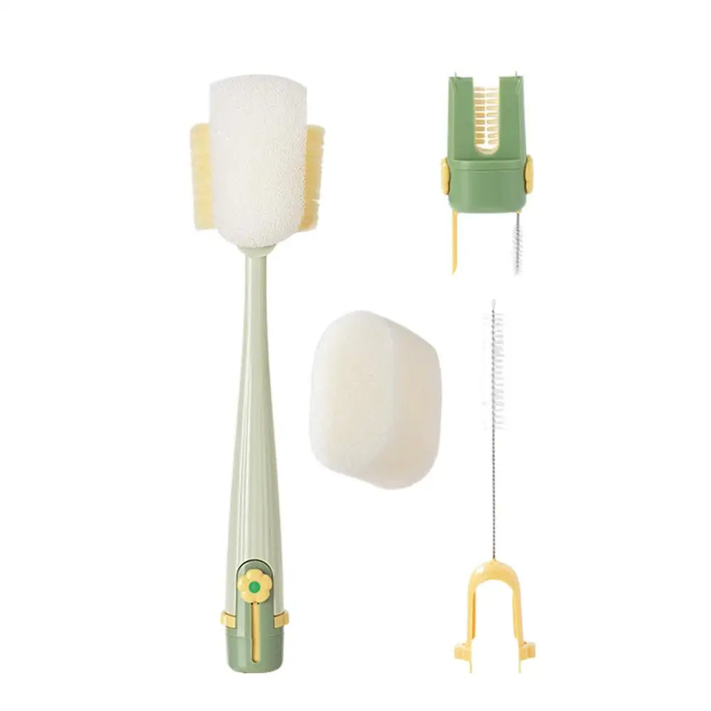 Hygienischer 5-in-1 Flaschenreiniger für makellose Sauberkeit von Flaschen, Gläsern und Behältern im Haushalt.