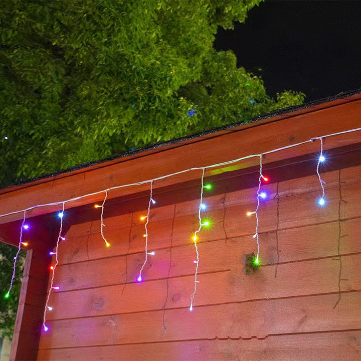 Wetterfeste 50m LED Eiszapfen-Lichterkette IP44 für sichere und langlebige Außenbeleuchtung & Dekoration.