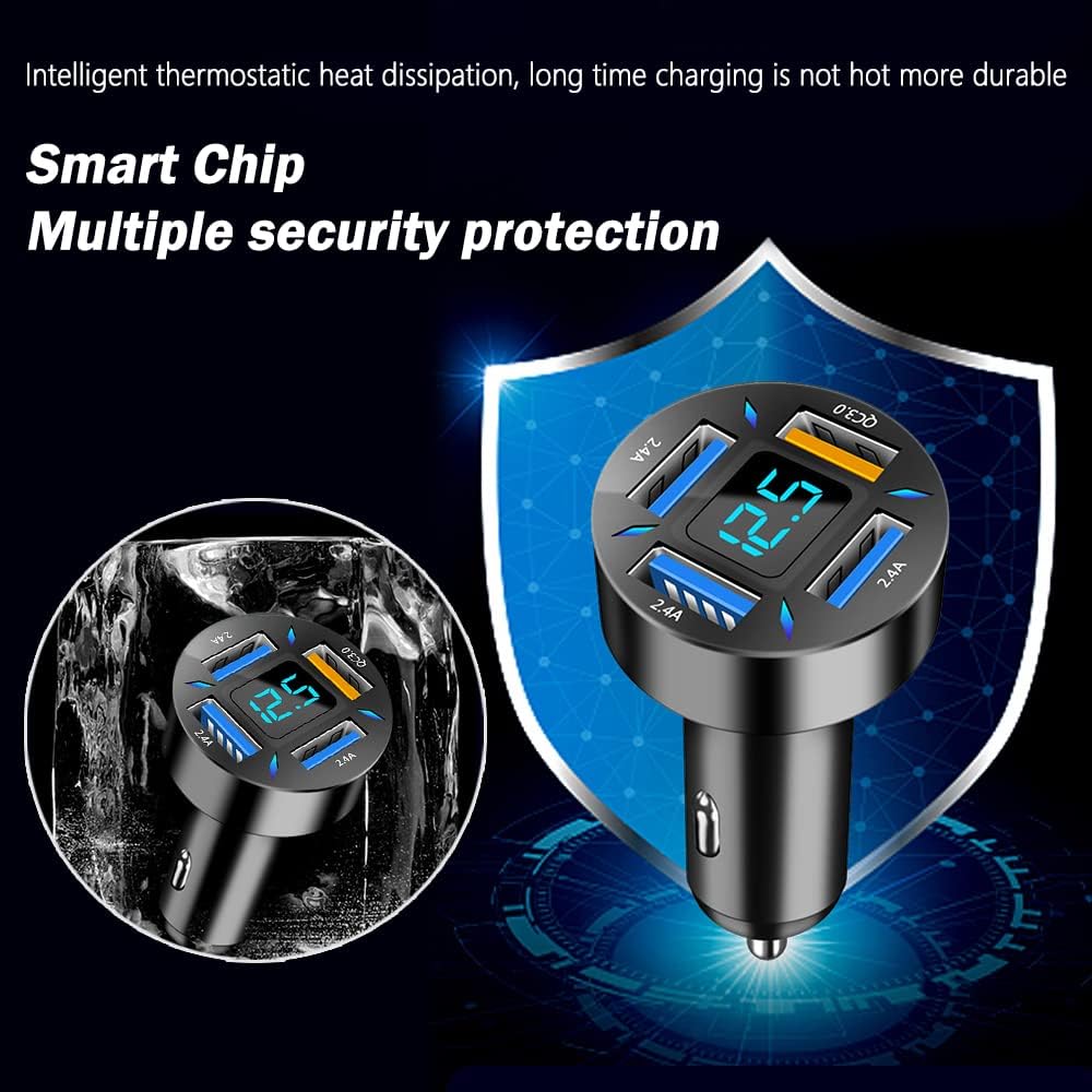 Optimales 66W Autoladegerät. Power Delivery & Quick Charge 3.0 für alle USB-Geräte im Auto.