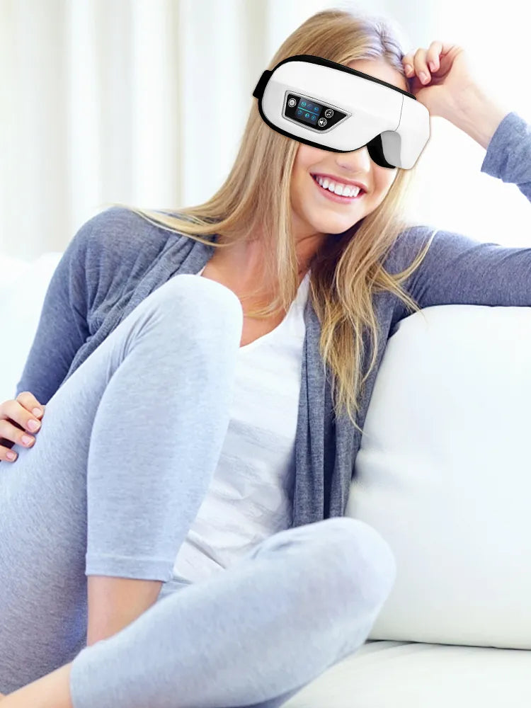 Smartes Vibrations-Augenmassagegerät für umfassende Augenpflege und eine erholsame Auszeit.