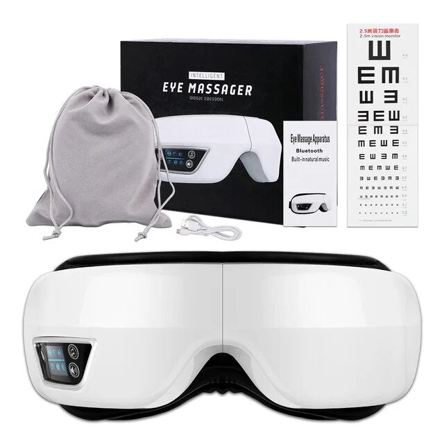 Multifunktionales Augenmassagegerät mit Airbag, Vibration und Warmkompresse zur Augenerholung.