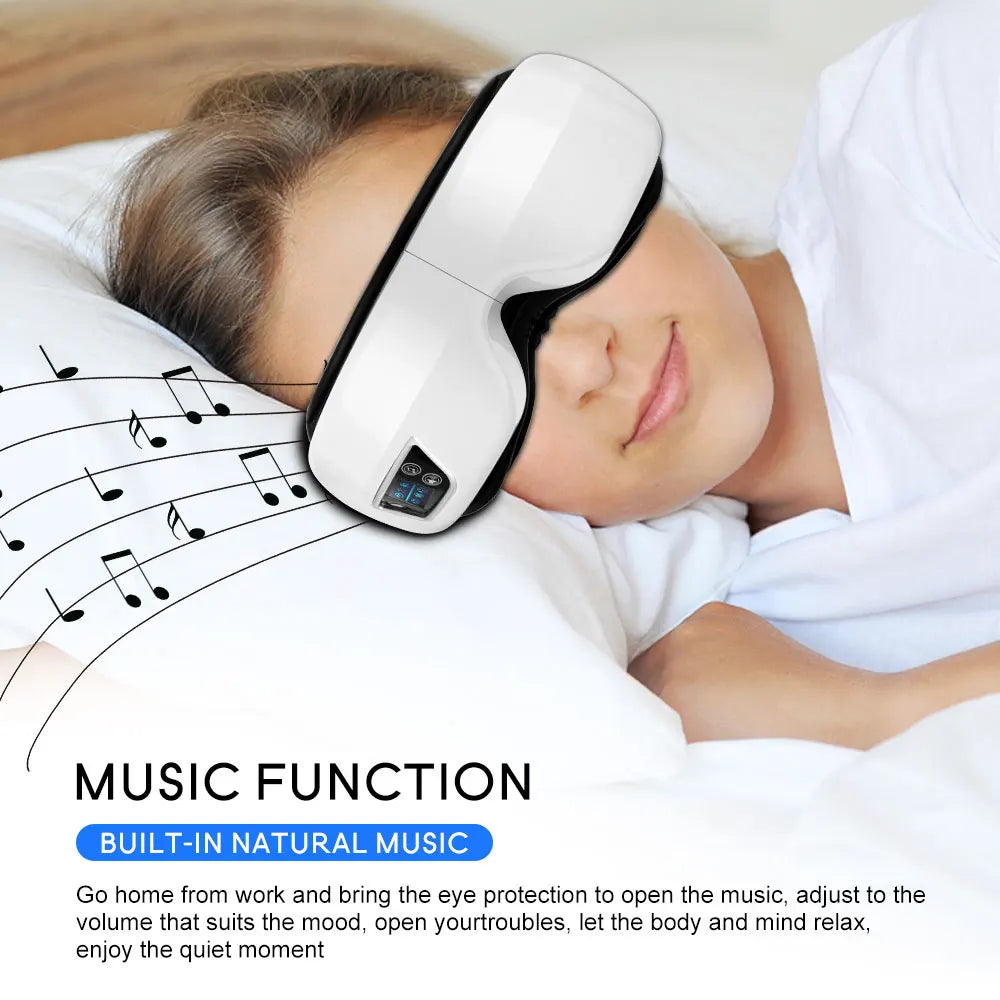Smartes Augenmassagegerät mit Bluetooth-Konnektivität, ideal für Wellness und Augenpflege.
