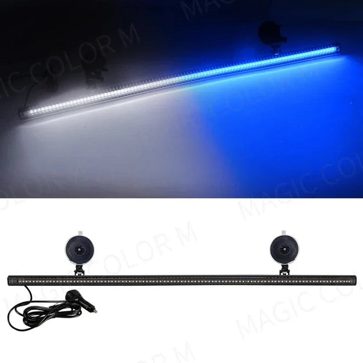 Moderne 96 LED Lichtleiste, helles Stroboskoplicht und Sicherheitslicht, perfekt für Notfallwarnungen.