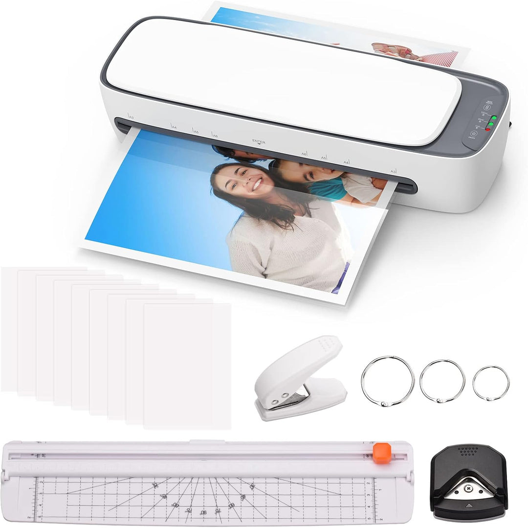 Kompaktes A3 Desktop-Laminiergerät für Heiß- & Kaltlaminierung. Ideal für Büro- & Schulbedarf.