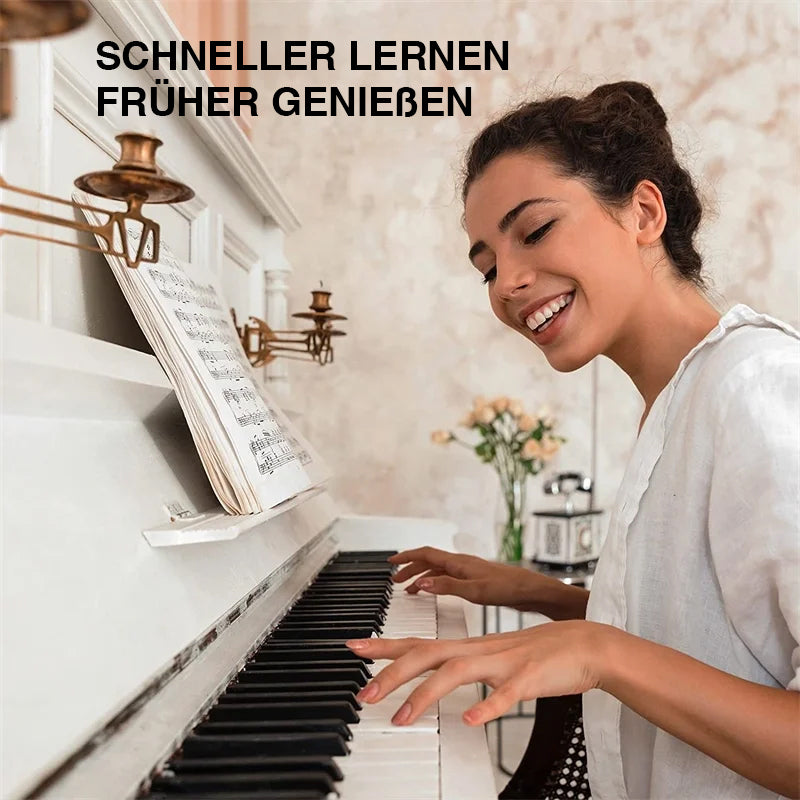 Klavierlernhilfe: Flexible Notenetiketten zum einfachen Anbringen & rückstandslosen Entfernen.