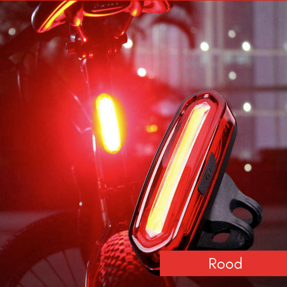 Helles LED-Fahrradrücklicht für verbesserte Sichtbarkeit & Sicherheit im Straßenverkehr, ideal für Pendler.