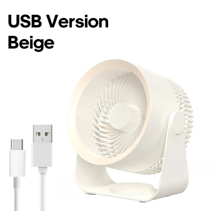AirFlex Multifunktionsventilator mit 4000mAh Akku, Tisch-, Wand- & USB-Betrieb.