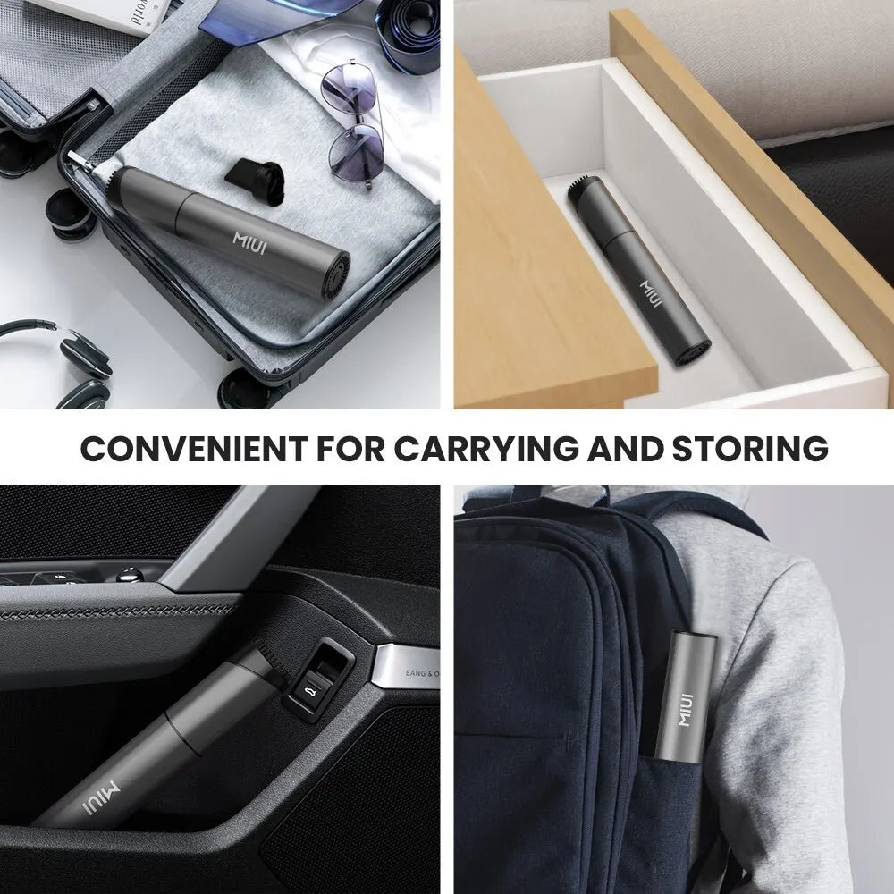 AirPro Mini kabelloser Mini-Staubsauger mit USB-Ladung, praktisch für schnelle Reinigungsaufgaben.