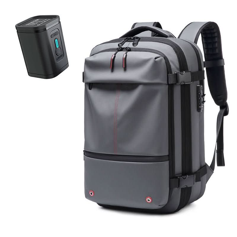 AIRTRAIL Rucksack mit Inhalt, demonstriert Stauraum für Kleidung, Laptop & Reiseutensilien.